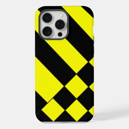 イエロー アンド ブラック iPhoneケース (裏面)