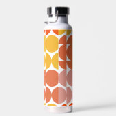 イエロー、オレンジ、ピンクのミッドセンチュリースタイル ウォーターボトル (右面)