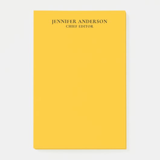 イエロー オレンジ プロフェッショナル モダン シンプル ミニマル ポストイット (正面)