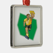 イエロー・カード メタルオーナメント (右)