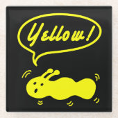 イエロー! ガラスコースター (正面)