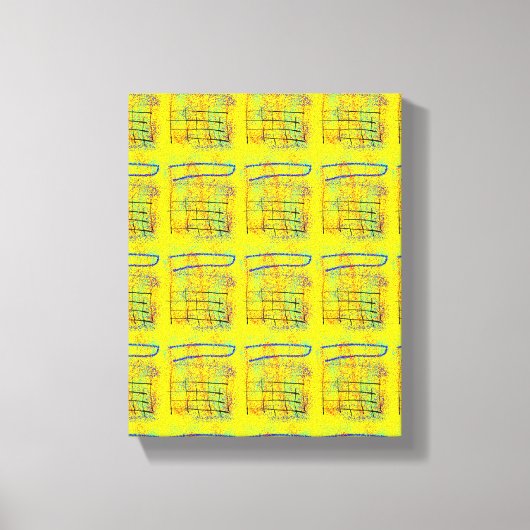 イエロー... キャンバスプリント (正面)