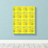 イエロー... キャンバスプリント (インサイチュ (ウッドフロア))