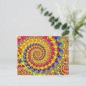 イエロー・クレイジー・フラクタル ポストカード (スタンド正面)