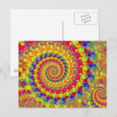 イエロー・クレイジー・フラクタル ポストカード (正面/裏面)