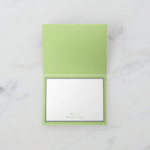 イエロー&グリーン春バラヴィンテージウェディング サンキューカード (内部)