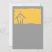 イエロー&グレーチャペル結婚式招待状 招待状 (裏面)