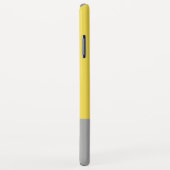 イエロー&グレーモダンイニシャルモノグラム Case-Mate iPhoneケース (裏面/右)