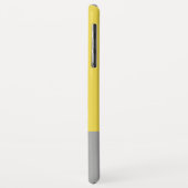 イエロー&グレーモダンイニシャルモノグラム Case-Mate iPhoneケース (裏面/左)