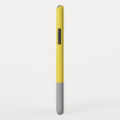 イエロー&グレーモダンイニシャルモノグラム Case-Mate iPhoneケース (裏面/右)