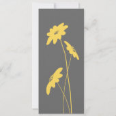 イエロー&グレーワイルドフラワーズ結婚式招待状 招待状 (裏面)