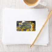 イエロー&グレー2021色's'結婚サンセットデコル ラベル (インサイチュ)