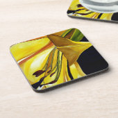 イエロー ゴールデン スプレンダー ユリ 原画 コースター (左側)