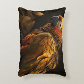 イエロー & ゴールデン バース モダン アブストラクト アクセントクッション (正面(垂直))