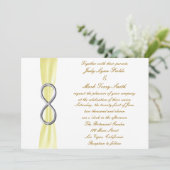 イエロー シルバー インフィニティ ウェディング 招待状 (スタンド正面)