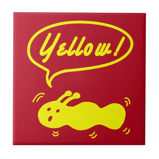 イエロー!セラミックタイル タイル (正面)