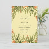 イエロー セレーネ メディテレーニアン ウェディング 招待状 (スタンド正面)
