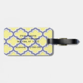 イエロー、ネイビーブルー、ホワイトログモロッコクローバー#3DS ラゲッジタグ (裏面横)