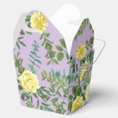 イエロー&パープルヴィンテージエレガント春の結婚式 フェイバーボックス (オープン)