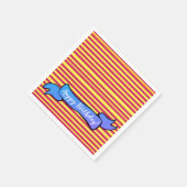 イエロー&ピンク誕生日ナプキンス スタンダードカクテルナプキン (角)