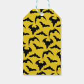 イエロー&ブラックこうもりハローウィンパーティ ギフトタグ (裏面)