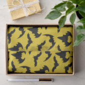 イエロー&ブラックこうもりハローウィンパーティ 薄葉紙 (ギフト)