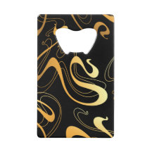 イエロー&ブラッククラシック抽象デザイン