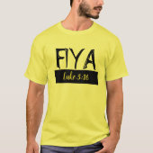 イエロー&ブラックフィヤシャツ Tシャツ (正面)