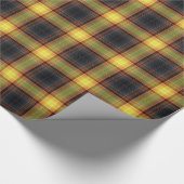 イエロー&ブラックプレイドラッピング紙 ラッピングペーパー (角)