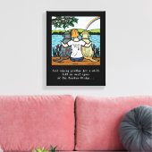 イエロー&ブラックラブラドールエンジェルズアンドママ3 Canvas キャンバスプリント (インサイチュ (リビング))