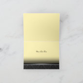 イエロー&ブラックレーススウィート16サンキューカード サンキューカード (内部)