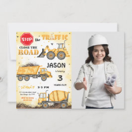 イエロー&ブラック建築フォト招待状 招待状