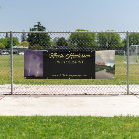 イエロー&ブラック2フォトビジネスブーステント 横断幕 (インサイチュ)