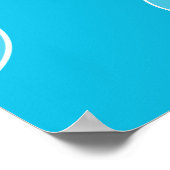 イエロー&ブルーゴムダッキー(アヒルちゃん)水玉模様ベビーシャワー ポスター (角)