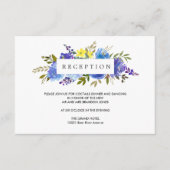 イエロー ブルー フラワー ウェディング レセプション エンクロージャー (正面)