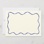 イエロー ブルー メイン スクイーズ ブライダル シャワー レシピ カード (裏面)