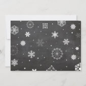 イエロー ベイビー シャワー 招待状 ベイビー イッツ コールド アウトサイド (裏面)