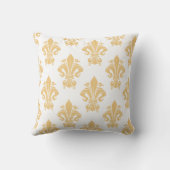 イエロー&ホワイト快適装飾用クッション クッション (裏面)