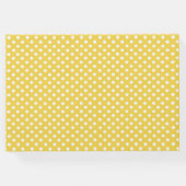 イエロー&ホワイト水玉模様結婚ズゲストブック ゲストブック (裏面)