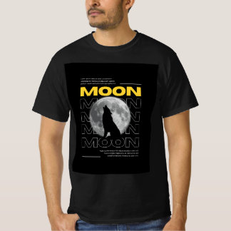 イエロー&ホワイト ダークムーンTシャツ Tシャツ