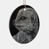 イエロー·マングース セラミックオーナメント (右)