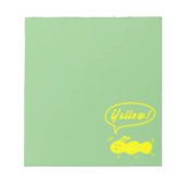 イエロー!メモ帳 ノートパッド (正面)