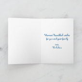 イエロー（ユダヤ教）メノラーシーズンズトゥスパークルカスタムハヌカー シーズンカード (内部)