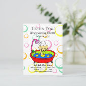 イエロー・ラブラドール・レトリーバーおもしろいペットサロン ポストカード (スタンド正面)