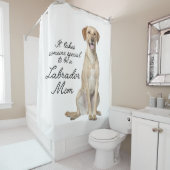 イエロー・ラブラドール・レトリーバーのお母さんのシャワー・カーテン シャワーカーテン (インサイチュ)