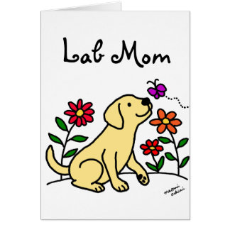 イエロー・ラブラドール・レトリーバーのお母さん及び緑