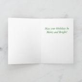 イエロー・ラブラドール・レトリーバーのサンタハットクリスマスカード シーズンカード (内部)