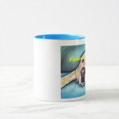 イエロー・ラブラドール・レトリーバーのマグ マグカップ (中央)