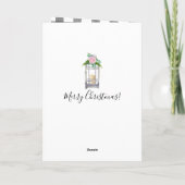 イエロー・ラブラドール・レトリーバーのラブラドル・レトリーバー犬の休日カード シーズンカード (裏面)