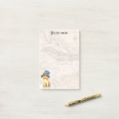 イエロー・ラブラドール・レトリーバーの海賊 ポストイット (デスク上)